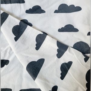 Land of Nod Toddler Duvet Cover, clouds, GUC